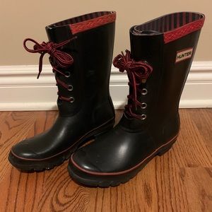 Hunter Lace Up Rain Boots